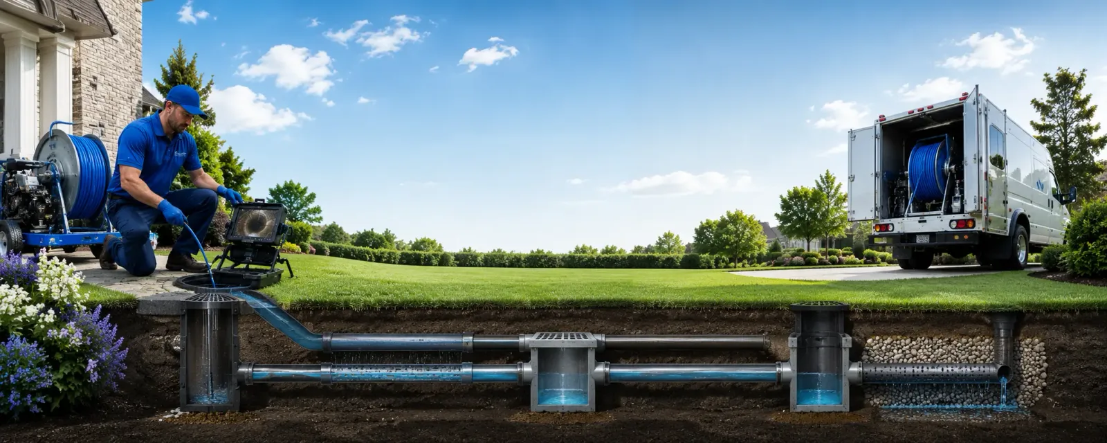 Outdoor drain cleaning information for Montgomery, TX